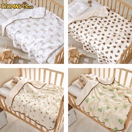 TIOMNV56H4 Baby Blanket, Double Layer All-Season Minky Dot Blanket, Comfortable Breathable Gauze Rai