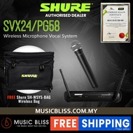 Shure SVX24/PG58 Wireless Vocal System, SVX4 Diversity Receiver, SVX2 Handheld Transmitter & PG58 Ha