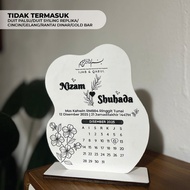 Custom Shape Plywood Laminated Mockup Cheque Hantaran & Mas Kahwin