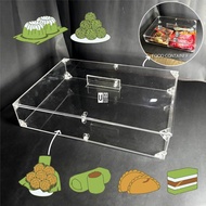 Acrylic Bread / Food Storage Cover Box Penutup Tray Kotak Kuih/Vietnam Roll/Mochi/Bread/Donut/Biskut