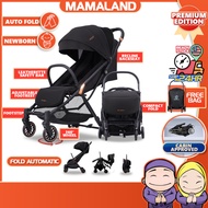 Mamaland Crolla Air Swift Auto Fold Compact Cabin Approved Baby Stroller For Newborn-6YO