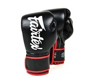 Fairtex Boxing Gloves BGV14ฺฺBB  Black red trim   8,10,12,14,16 oz  Sparring MMA K1 นวมซ้อมชก แฟร์แท็ค สีดำ ขอบแดง