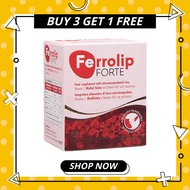 【BUY 3 FREE 1】 Forte Iron Supplement Microencap sulated Iron, Vitamin C, Methyl Folate & B12 chef ku