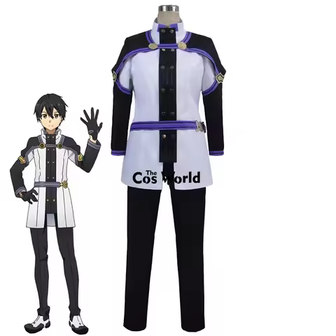 Kirito Kirigaya Kazuto Outfits Customizable Anime Cosplay Costumes