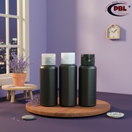 60ml HDPE BLACK FLIPTOP BOTTLE 60ml PLASTIC BOTTLE/ 60ml TONER BOTTLE/ 24 NECK STRIPED FLIPTOP CAP/