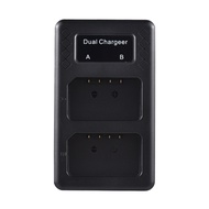 Portable 2-slot Battery Charger for Godox V1/ V860III Series Flash Speedlite Batteries VB26A/VB26B/V