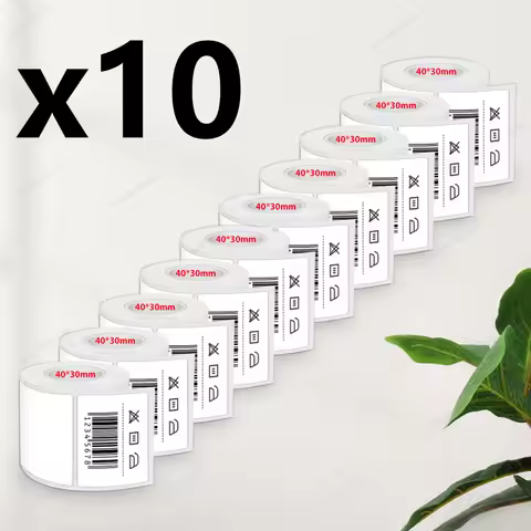 5~10PK X2 Label Printer Sticker Compatible Marklife P50 Phomemo M110 M220 E210 Labeller 40*30mm 50*3