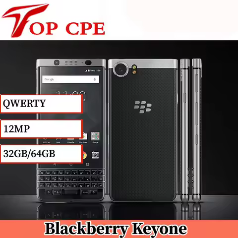 Used BlackBerry Keyone Original Key1 QWERTY Octa-core 12MP 4.5" 3GB/4GB RAM 32GB 64GB ROM 3G 4G LTE 