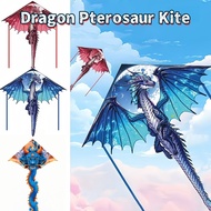 Large Dragon Pterosaur Kite With Tail Easy To Fly for Kids Adults Outdoor Toy Layang Naga 卡通龙风筝