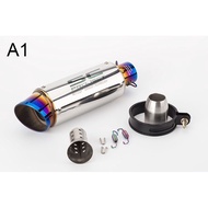 SALE51mm Motorcycle Pipe Exhaust With DB Killer Motorcycle SC Project  Exhaust Pipe Muffler For ER6N