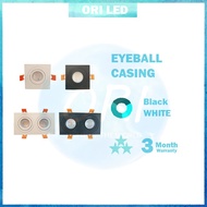 EyeBall Casing Black and White with Single Head or Double Head (High Quality DieCast) Ori LED