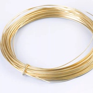 1Meter Brass Wire Solid & Soft Gold Color Wire for DIY Crafts Dia 0.3/0.4/0.5/0.6/0.7/0.8/1/1.2/1.4/