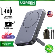 UGREEN 10000mAh Magsafe Powerbank 15W Wireless Charging Two Way with Kickstand Wireless Powerbank Ma