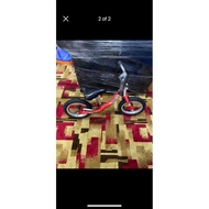 balance bike used Basikal red kinder bike 12” as is condition