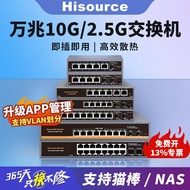 (() Zhongtongyuan Mega Switch 2.5g Mega 4/5/8/16 Port Switch Network Management vlan Optical Fiber O