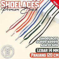 (DO) Braided Lace Braided Rope 14mm Wide 120cm Long Shoelaces Accessories With Aglet