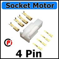 2.8mm 4 Pin 4P Plus Small Motorcycle Connector Connector Socket SetSkun Wire Connector Electrical