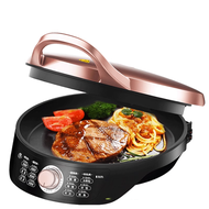 oij Midea Electric Baking Household Double-sided Heating hine Non-stick Pancake Pan Pizza Maker Panc