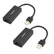 Giochem USB 2.0 to Ethernet Adapter [2-Pack] USB to RJ45 Adapter Supporting 10/100 Mbps Ethernet Net