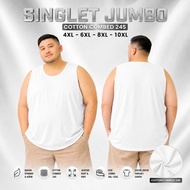 Plain Men's Singlet JUMBO 4XL 6XL 8XL combed cotton 24S Plain Men's Undershirt/ BIG Size 4XL 6XL 8XL