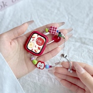Cartoon Cartoon Red Apple Watch S10s9s8 Beaded Chain Ready Strap✨0905✨