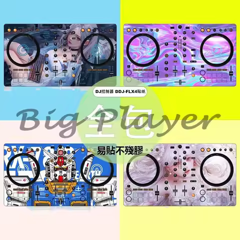 Full Set Transparent Sticker for Pioneer DDJ‑FLX4 DJ Controller Custom Personalized Vinyl Film