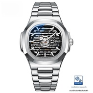 ผู้ชายนาฬิกาอัตโนมัติกันน้ํา Morning Star ยี่ห้อ Live Broadcast ขายดีที่สุดนาฬิกา 8822