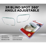 3R Blind Spot Mirror 360 Angle Adjustable - Universal - Motorcycle & Car Accessories High Quality