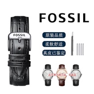 Fossil Watch Band Universal Real Cow Leather Watch Strap Men's Pin Buckle Watch Chain 14 18 20 22mm