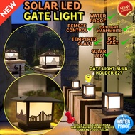 Outdoor Gate Light Waterproof | Lampu Pagar Electrify (Solar Pillar Lamp Outdoor Lighting) Lampu pag