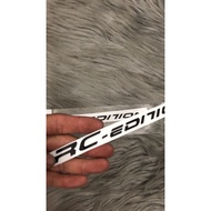 Black RC front fork sticker (Silver Fork Sticker)