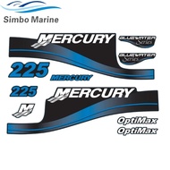 Blue Decals Sticker Set For MerCruiser Marine 225hp Drive Decals Blue Decals Sticker 824105A00 82410