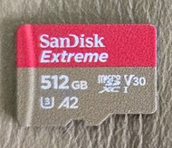 SanDisk Extreme A2 V30 U3 UHS-I microSDXC 記憶卡 512GB [R:190 W:130] (SDSQXAV-512G)