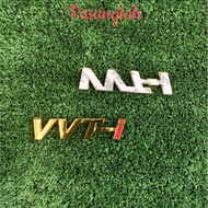 (Stock Ade) Emblem logo vvti gold matte black carbon badges