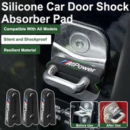 [Ready Stock] BMW M 4pcs Car Door Shock Absorber Silicone Rubber Pad Shock Absorbing Door Lock Prote