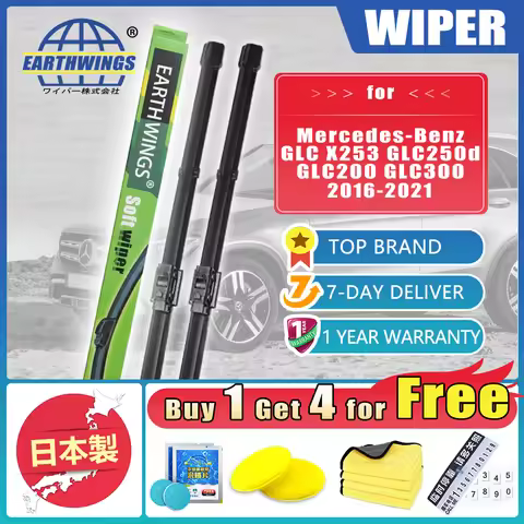 Front Wiper Blades Brushes For Mercedes Benz GLC X253 2016 2017 2018 2019 2020 2021 GLC250d GLC200 G