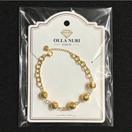 Light gold ball mix bracelet 15% (2.5 grams)