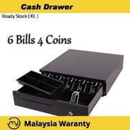 6 Bill 4 Coin Heavy Duty Cash Drawer with Metal Keylock RJ11 405C