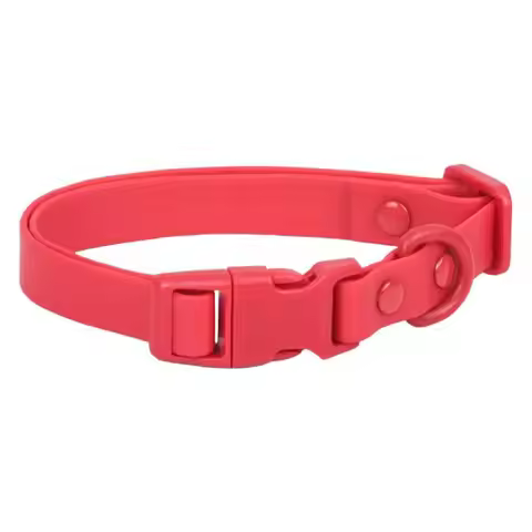 Elastic Webbing Pet Collar Adjustable Pet Identification Waterproof Dog Collar Rustproof Washable Sa