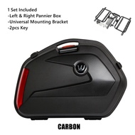 EMS SIDE BOX ABS V35N With UNIVERSAL BRACKET ER6N/Z250/Tracer900/MT15/MT25/CB500X/CB250R