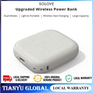 SOLOVE 10000mAh Wireless Power Bank Dual USB  External Battery Pack For iPhone Powerbank USB QI Wireless Charger