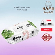 Bumble Wet Wipes La Bella 120pcs Value Wipes for Body & Face Powdery Scent