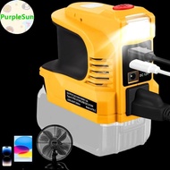 PurpleSun 180W Power Inverter DC 18V 21V To AC 220V USB Type-C DC Adapter For Makita For Milwaukee F