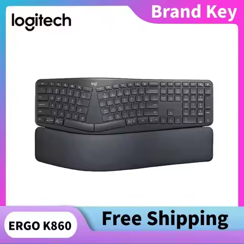 Logitech ERGO K860 Wireless Keyboard Ergonomic Split Keyboard Wrist Rest R Computer Notebook Busines