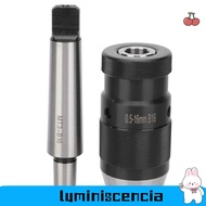 LUMINISCENCIA Keyless Drill Chuck, Morse Taper MT3 Tapered Mandrel MK3 Quick Release Drill Chuck, Du