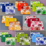 3 in 1 Ring Curtain Geena 5ft 6ft 7ft 2 Printed 1 Plain Geena Fabric