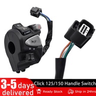 Domino Universal Motorcycle Handle Switch For Honda Click with Pssing Light Hazard Light PLug and play