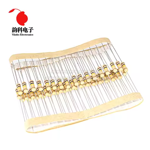 100pcs 1/2W Carbon Film Resistor 0.5W 5% 1R - 10M 0R 10R 100R 220R 330R 1K 2.2K 4.7K 10K 22K 47K 100