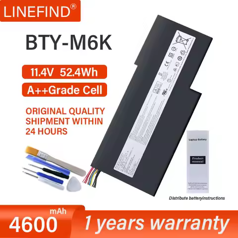 BTY-M6K Laptop Battery for MSI MS-17B4 MS-16K3 GF63 Thin 8RD 8RC GF75 Thin 3RD 8RC 9SC GF65 Thin 9SE