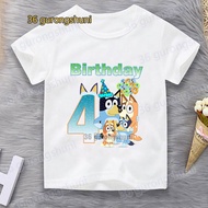 Anime Cartoon t Shirt For Girls Tshirt Children Girl t-shirt bingos 1 2 3 4 5 6 7 8 9 old Birthday K